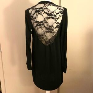 Delirious Black Button Down Sweater